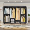 VIPEK V40C Plus Heavy Duty Clothes Rack with Cover, Extra Large Covered Wardrobe Closet Black Rack with Polyester Fabric Cover, Max Load 1300lbs - 2 of 4