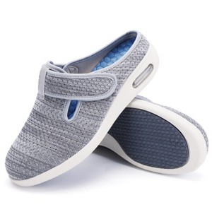 Womens Easy On/Off Shoes Stylish Shoes with Arch Support Extra Wide Widths Walking Sneakers with Soft Insoles Adjustable for Swollen Feet - 1 of 4