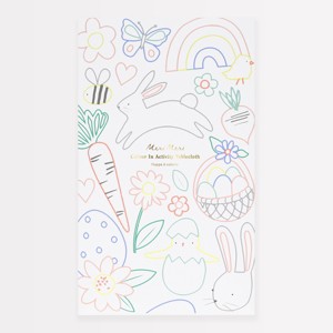 Meri Meri Easter Color In Activity Tablecloth (Pack of 1) - 1 of 4