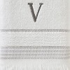 SKL Home By Saturday Knight Ltd Casual Monogram Bath Towel V - 28X54", White - 3 of 3
