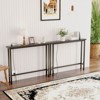 VINGLI 2-piece Set Triamine + Iron 200 * 15 * 79cm with Power Strip Foyer Table - 4 of 4
