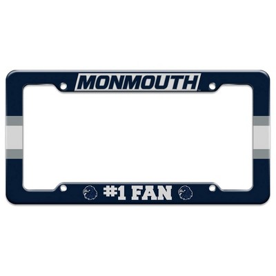 Monmouth University #1 Fan License Plate Tag Frame