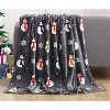 Lomsoe Christmas Snowman Blanket Holiday Printed Flannel Throw Blanket Perfect Holiday Decor Gift for Family Friends Christmas Gift. - 3 of 4