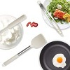 Racxily Tongs,Spatula,Spoon,Brush,Whisk,Non-Stick, Dishwasher Safe,BPA FREE (Khaki) - 2 of 3