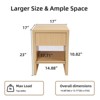 Vynxaria Modern Fluted Night Stand ¨C Stylish Large Bedside Table with Drawer Storage - 4 of 4