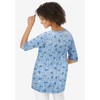 Woman Within Women's Plus Size Pointelle Scoopneck Tee - 3 of 4