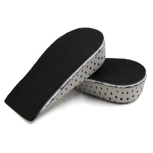 Unique Bargains 1 Pair Foam Foot Heel Insert Pad Height Increase Lift Shoes Insole - 1 of 3