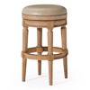 Maven Lane Pullman Backless Swivel Bar Stool with Faux Leather 31" - 2 of 4