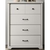 32" PU Paper Lamination dressers 4-Drawer Chest with Black Metal Handles and Tip-Over Restraint - 2 of 4