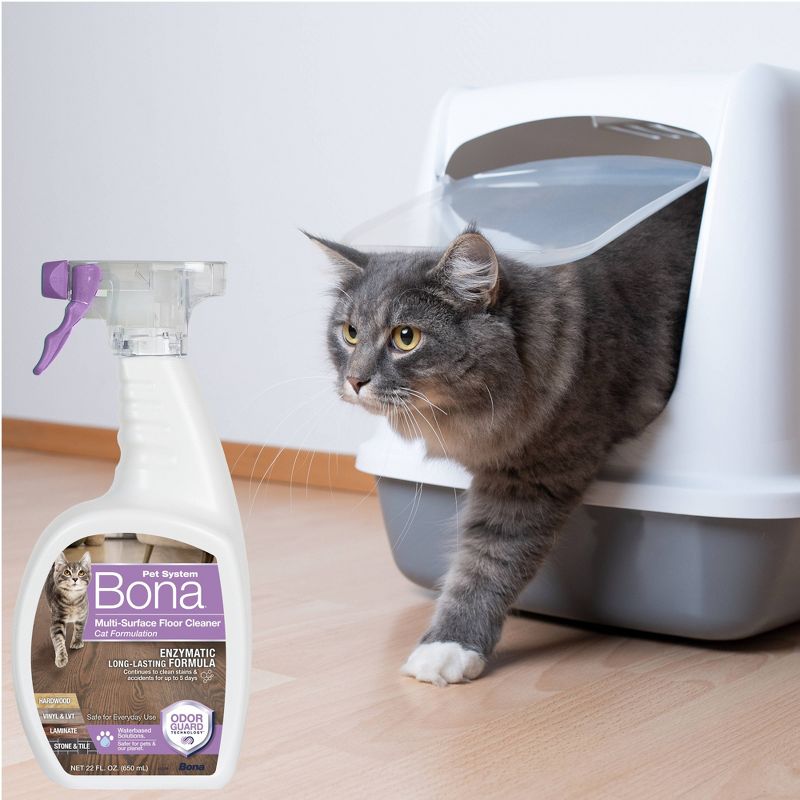 Bona Pet Enzymatic Multi-Surface Floor Cleaner and Cat Stain &#38; Odor Remover - 22 fl oz, 3 of 9