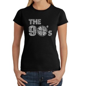 LA Pop Art Women's Word Art T-Shirt - 90S - 1 of 4