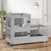 Aivituvin Wooden Hamster Cage for Dwarf Syrian Hamster-AIR57 - 3 of 4