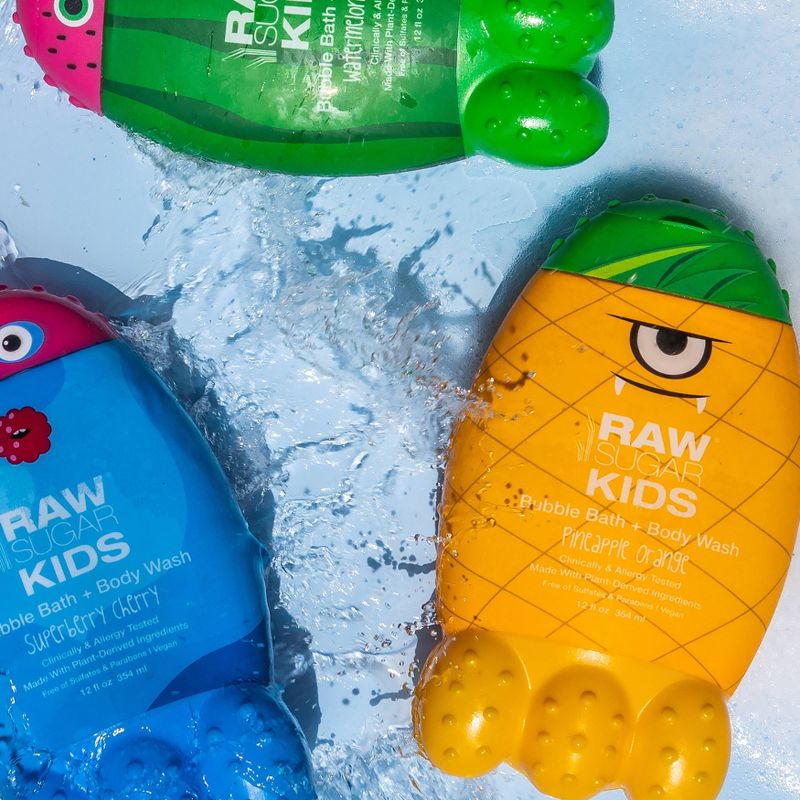 Raw Sugar Kids Bubble Bath + Body Wash Pineapple Orange - 12 fl oz, 5 of 13