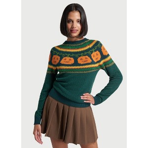 Give 'Em Pumpkin To Talk About Fair Isle Sweater - 1 of 4