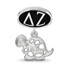 Black Bow Jewelry Sterling Silver Delta Zeta Greek Life Bracelet Bead Charm - 2 of 3