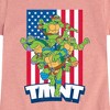 Girls' - Teenage Mutant Ninja Turtles - USA Turtles Fitted Short Sleeve Graphic T-Shirt - 2 of 4