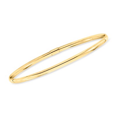Ross-Simons Italian 14kt Yellow Gold Polished Bangle Bracelet Size 7