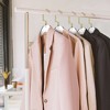 Designstyles Clear Acrylic Clothes Hangers, Heavy-Duty Closet Organizers with Matte Gold Chrome Hooks, Perfect for Suits and Sweaters - 10 Pack - 4 of 4