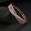 SOHI Women's Silver Twist Bangle Bracelet - 2 of 3
