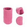 Unique Bargains Wrist Sweat bands Wristbands for Sport Wrist Wraps Absorbing Cotton Terry Cloth 3.15"x3.94" 1 Pair - 3 of 4