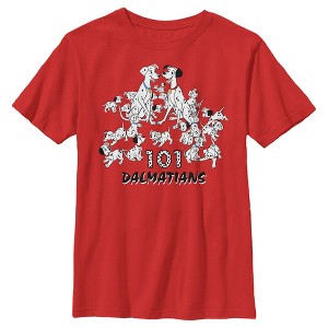 Boy's One Hundred and One Dalmatians The Whole Family Of Dogs T-Shirt - 1 of 4