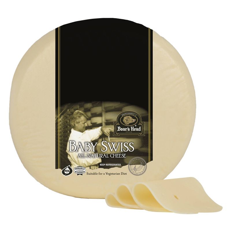 Boar&#39;s Head Baby Swiss Cheese - 5lbs - price per lb, 1 of 5