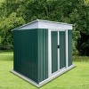 6FTx4FT Outdoor Backyard Storage Shed,Metal Garden Storage Shed with Sloped Roof,Weather Resistant Tool Shed with Lockable Doors-Coolbibila - 2 of 4