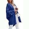 Imily Bela Women's Autumn/Winter Solid Color Fashionable Front Open Long Cardigan Sweater for Casual Wear - 3 of 4