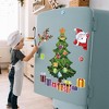 Christmas Refrigerator Magnets Christmas Tree Decoration Magnetic Stickers Christmas Magnets for Fridge Metal Door Garage - 4 of 4