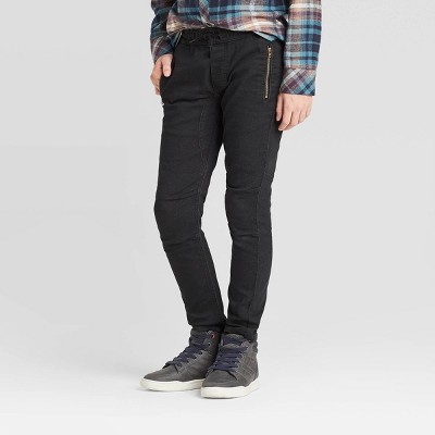 boys black super skinny jeans