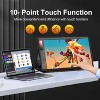 UPERFECT 18.5" Touchscreen 120Hz Portable Monitor 1080P 1200:1 Gaming Display w/ Smart Cover VESA, USB C HDMI, Built-in Speakers For Laptop/PC/console - 2 of 4