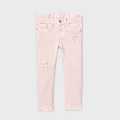 girls pink skinny jeans