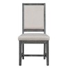 NicBex Round Dining Table Set for 4 Farmhouse Wood Round Extendable Dining Table and 4 Upholstered Chairs for Dining Room - 2 of 4