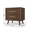 Child Craft Cranbrook 2 Drawer Nightstand for Nursery or Bedroom, Large Storage Drawers, Made of Sturdy Pinewood, Non-Toxic, Baby Safe Finish - 3 of 4