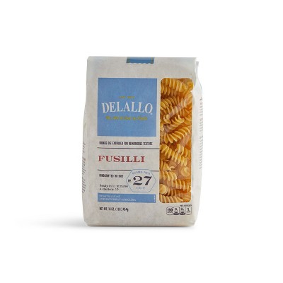 DeLallo Fusilli Pasta, 16 oz Bag, (7 Pack)