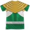 Popfunk Power Rangers Green Ranger Front-Back Print Adult Sublimated Costume T-Shirt - image 3 of 4