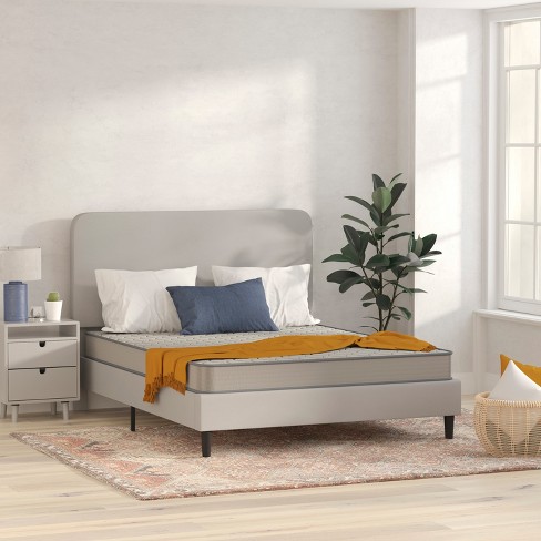 Flash Furniture Capri Comfortable Sleep 6 inch CertiPUR US Certified Spring Mattress Queen Mattress in A Box