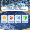 Swimline Hydrotools Supreme Guard Heavy Duty Winter Pool Cover for 16 Ft Above Ground Swimming Pools, Round Design, Blue/Black - 2 of 4
