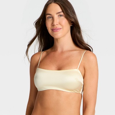 Women's Satin Unlined Scoop Bralette - Auden™