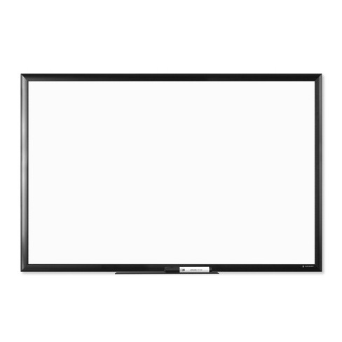 U Brands 23x35 Magnetic Dry Erase Board Black Wood Frame With