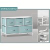 Sorbus 5 Drawers Dresser- Storage Unit with Steel Frame, Wood Top, Fabric Bins - for Bedroom, Closet, Office and more - 4 of 4