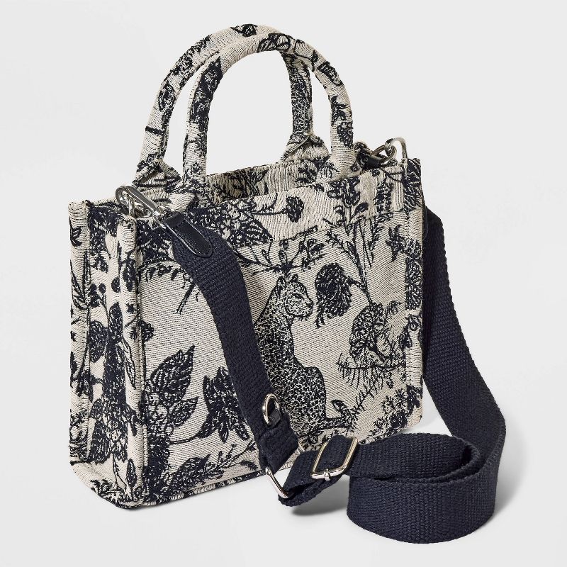 Small Jacquard Boxy Tote Handbag - A New Day&#8482;, 4 of 9