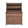 65" Outdoor Potting Bench Table, Wooden Patio Workstation with Storage Shelf, Drawer and Cabinet, Garden Potting Bench for Backyard Patio - 4 of 4