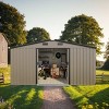 10x12 FT Outdoor Metal Backyard Storage Shed with Windows,Large Weatherproof Garden Tool Shed,Heavy Duty Metal Garage Shed for Patio-Coolbibila - 3 of 4