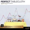 Plastic Tablecloth Disposable, Tablecloths for Rectangle Tables 54 inch. x 108 inch. Fits Tables Up to 8 Feet, Table Cloth for Party - SparkSettings - 4 of 4