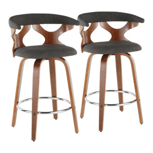 Set of 2 Gardenia Upholstered Counter Height Barstools - Lumisource - image 1 of 4