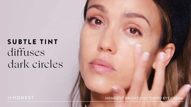 Honest Beauty Honestly Bright Eyes Tinted Eye Cream with Hyaluronic Acid - 0.5 fl oz, 2 of 9, play video