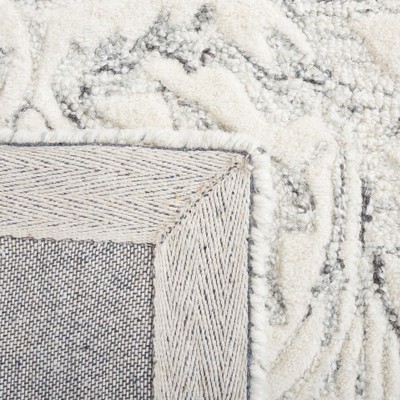 Gray and Ivory Hand-Tufted Wool Area Rug