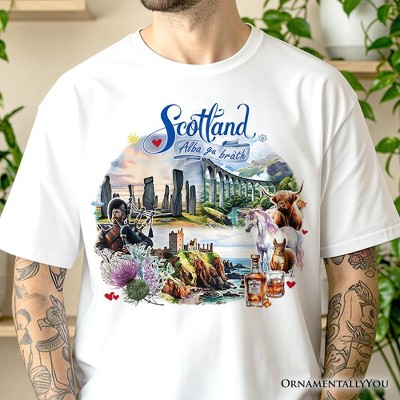 Enchanting Scotland Christmas T-Shirt, Celtic Culture and Heritage Edinburgh Tee and Souvenir | OrnamentallyYou