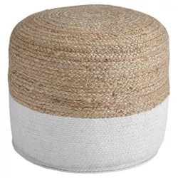 Sweed Valley Pouf Natural/White - Signature Design by Ashley